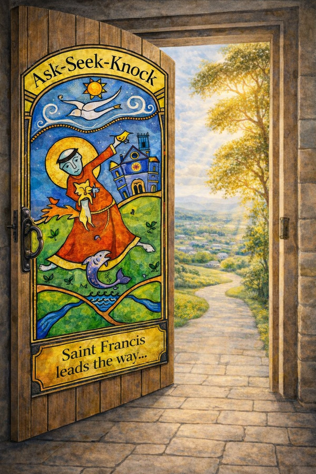 Artwork depicting Saint Francis