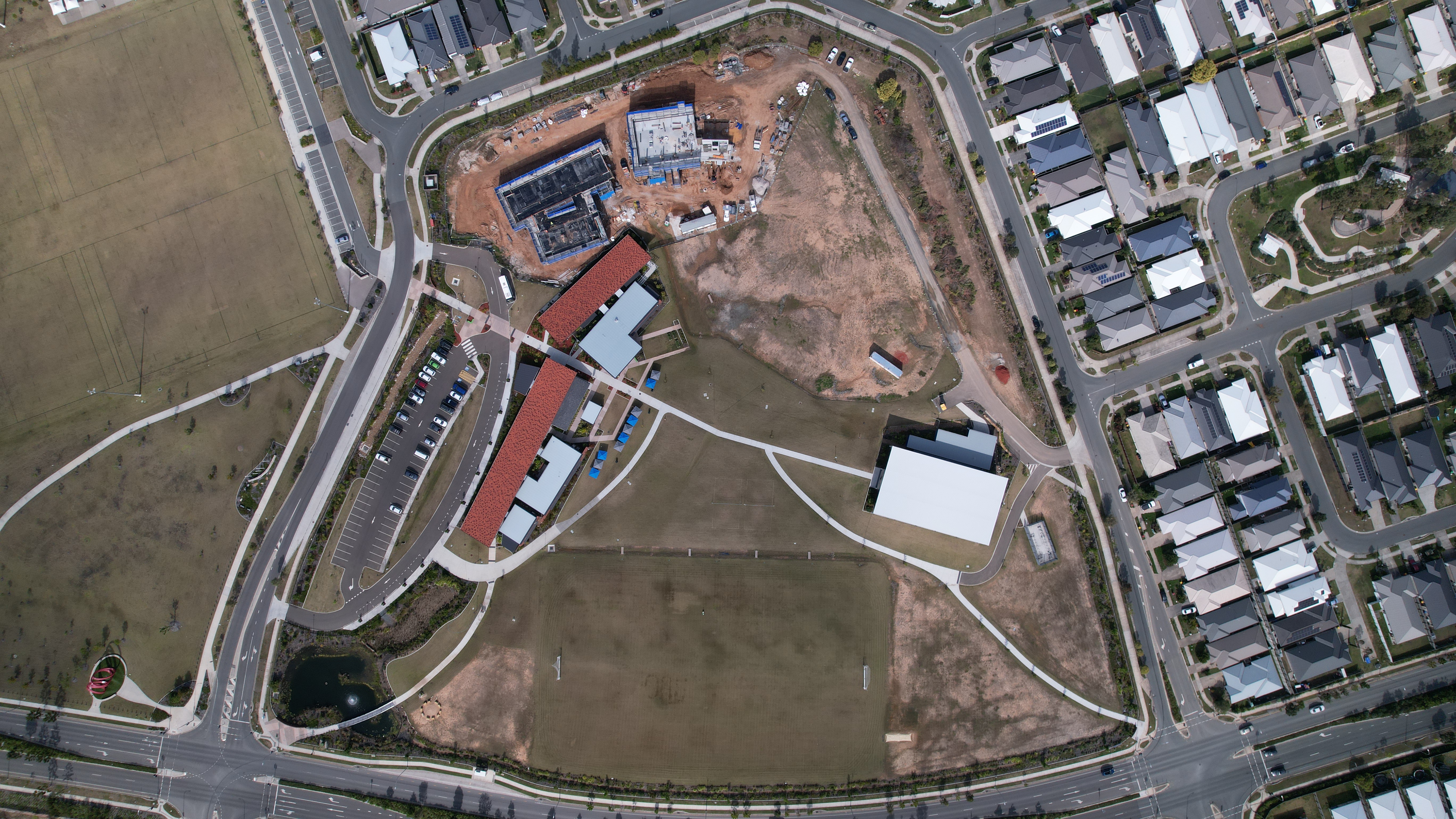 Aerial view of the College