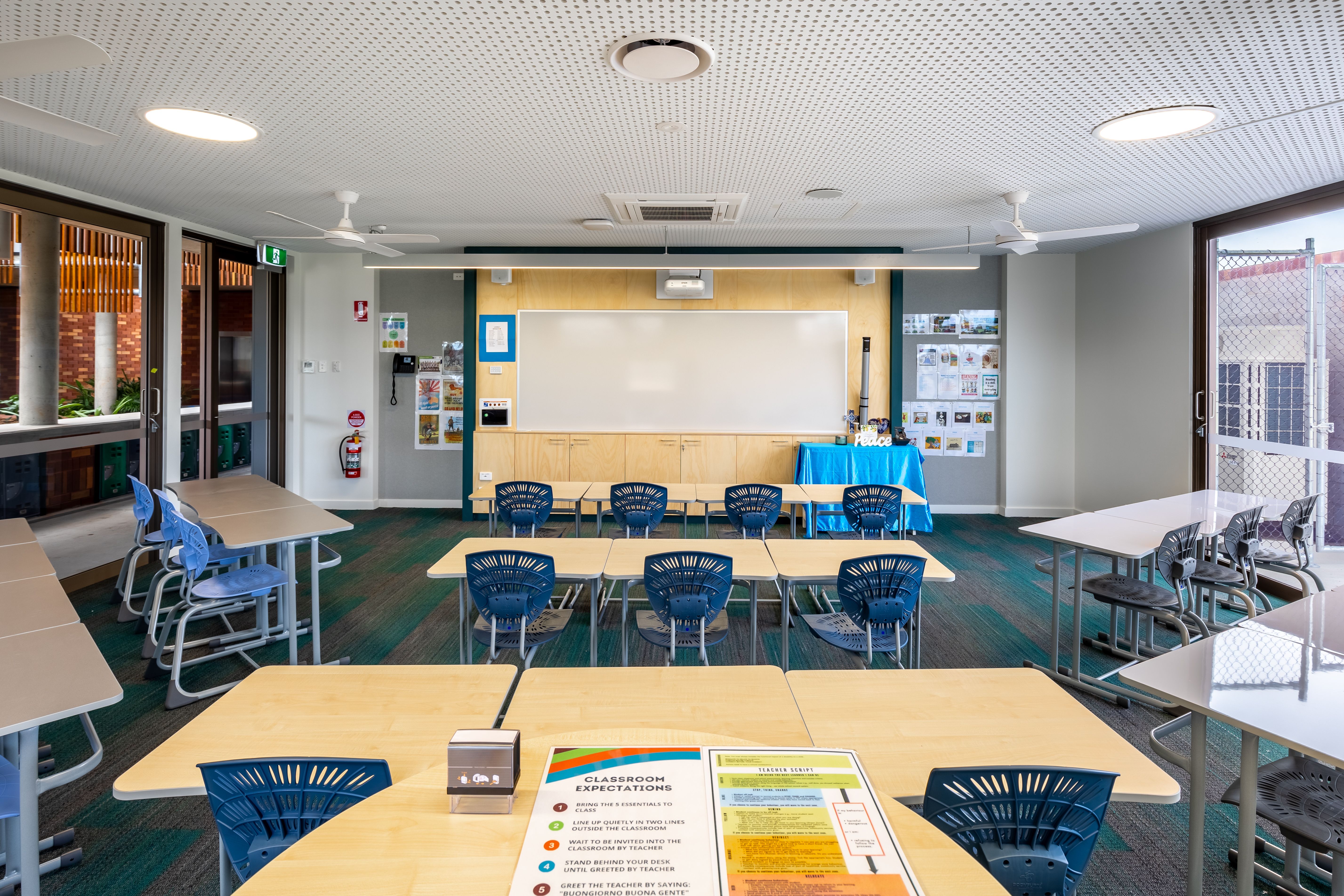 Classroom facilities.