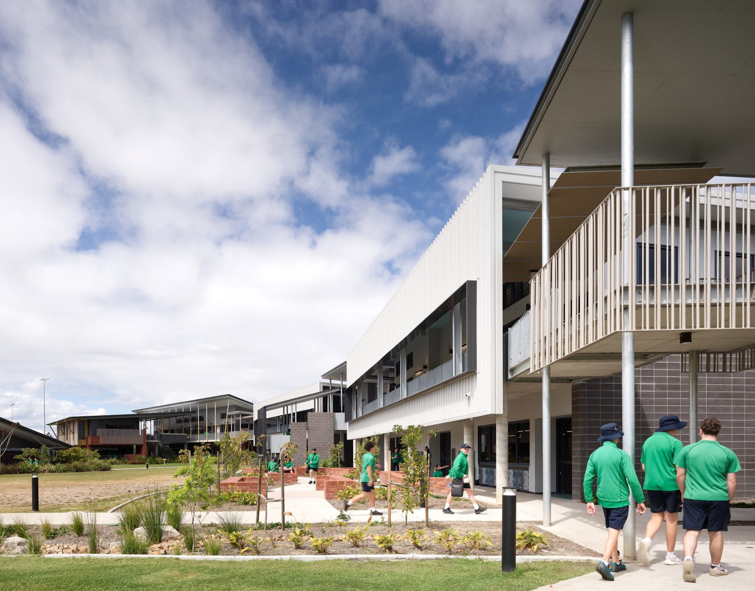 College buildings and grounds.