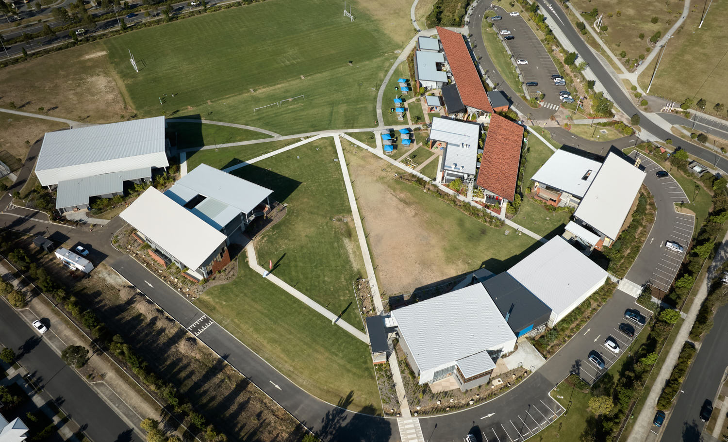 Aerial view of the College