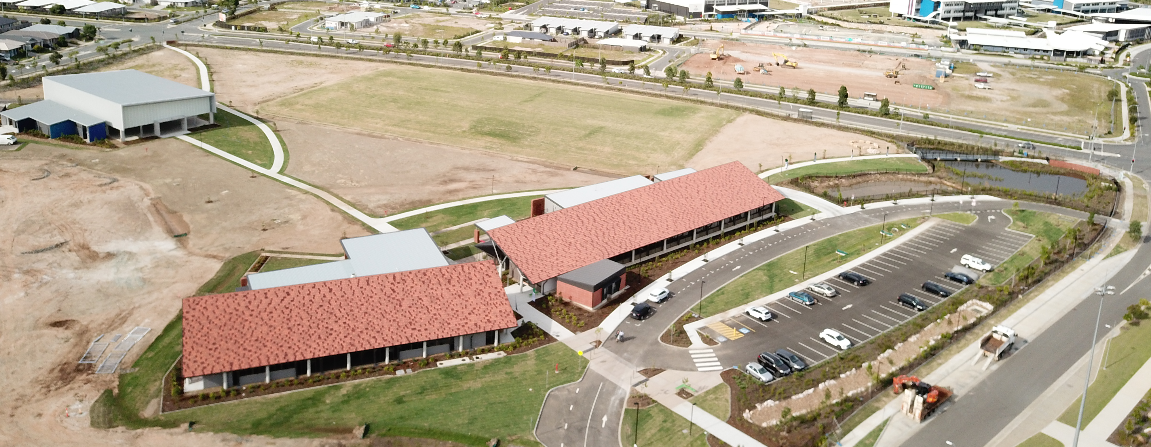 Aerial view of the College